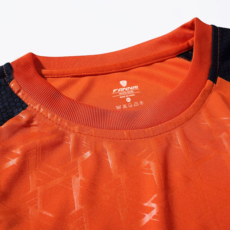 Профессиональная футболка для бега спортивная одежда мужчин круглый воротник