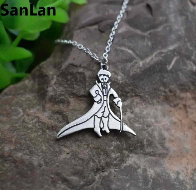 Маленький принц любовь роза ожерелье платье подвеска с принтом розы задняя