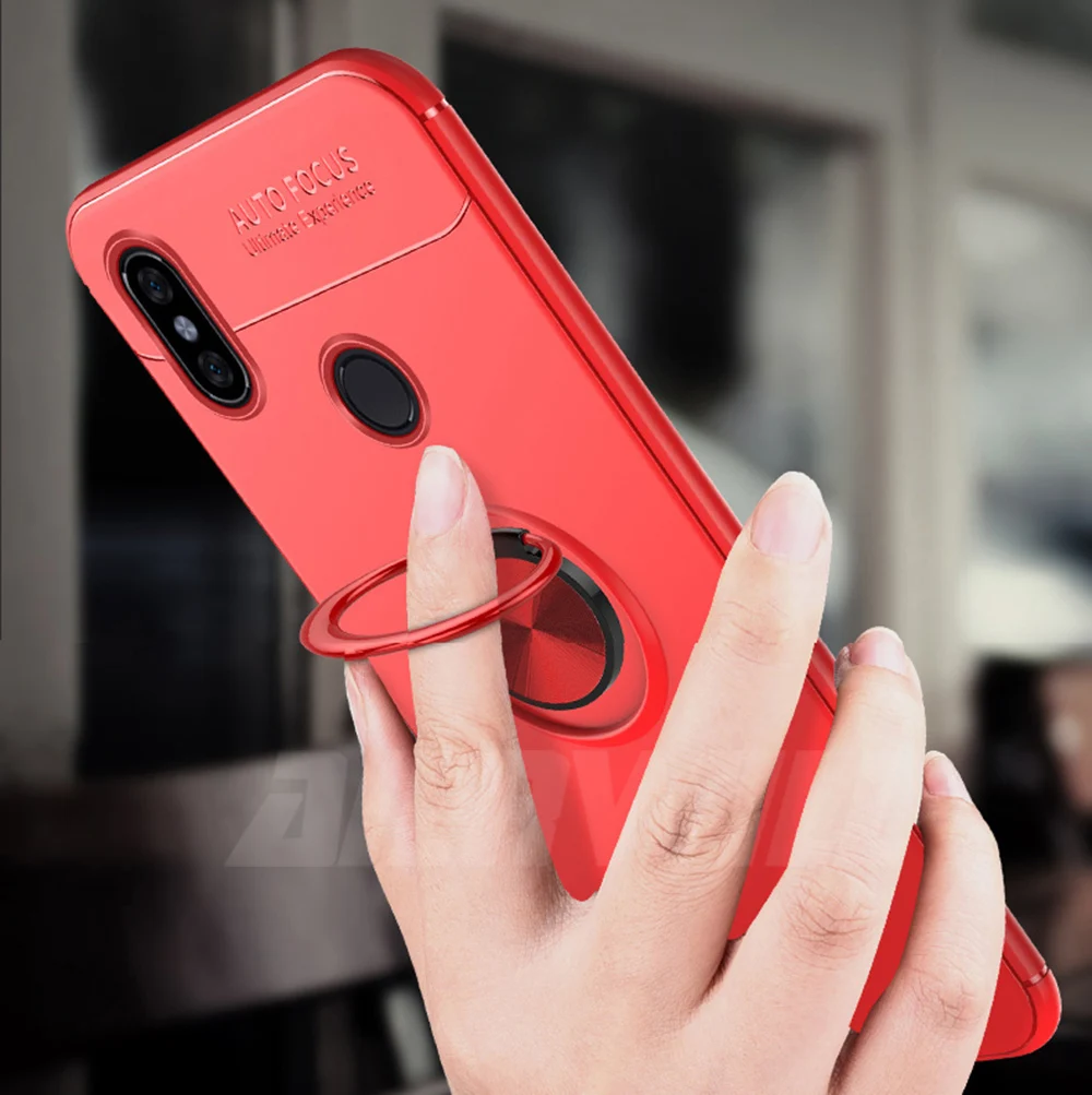 Защитный чехол для Xiaomi Mi Max 3, защитный бампер, кольцо-держатель, мягкая силиконовая матовая задняя крышка для Xiaomi max 3, чехлы