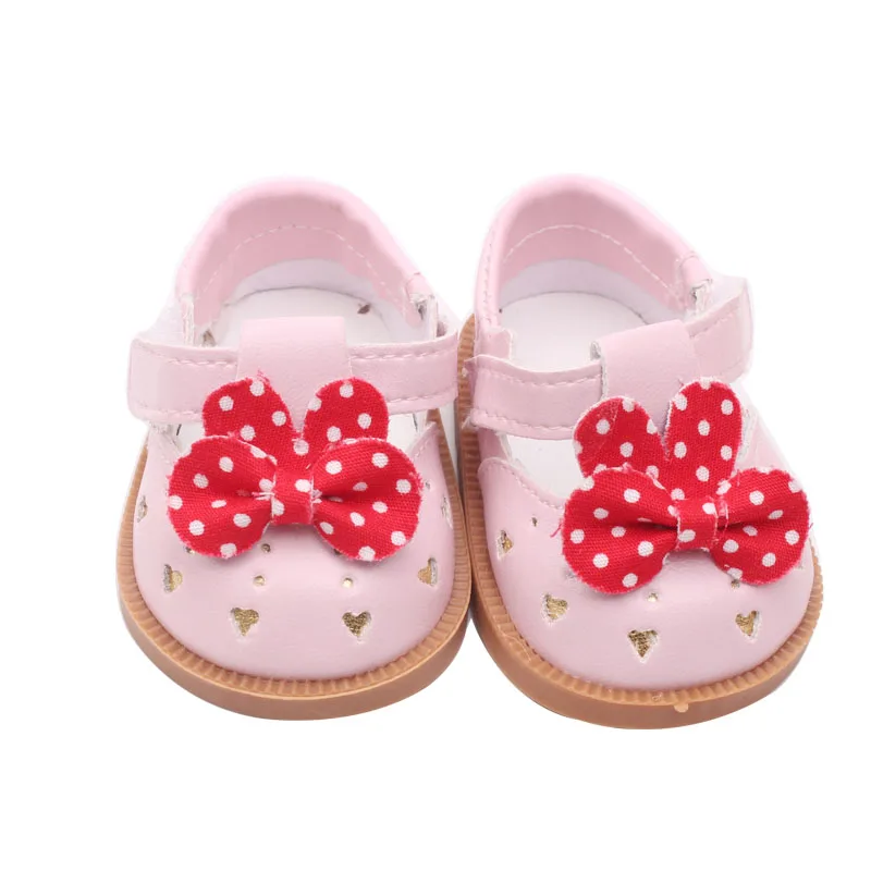 18 inch Girls doll dress Birthday suit Christmas suit with shoes American born clothes Baby toys fit 43 cm baby dolls c646