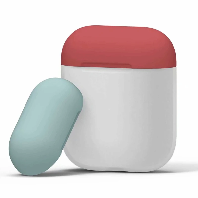 VETOMEET, Bluetooth, беспроводной чехол для наушников, для AirPods, силиконовый, ТПУ, ультра тонкий, для Apple AirPods, несколько цветов, смешанный и подходящий