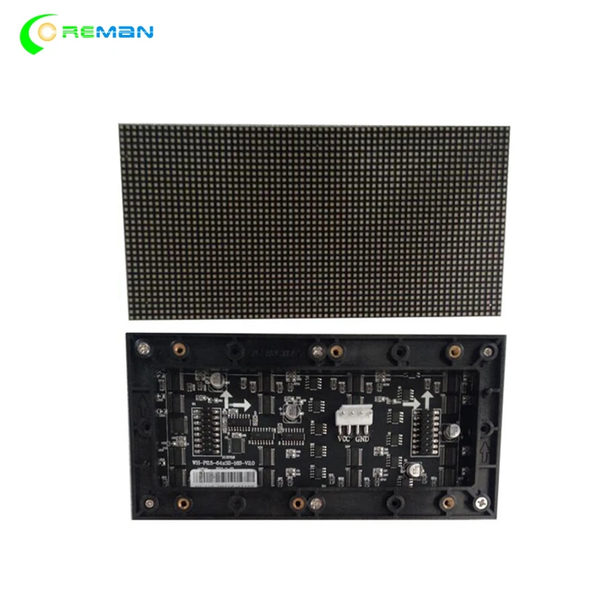Полноцветная светодиодная матричная панель RGB P2.5 для внутреннего монтажа 160x80 мм