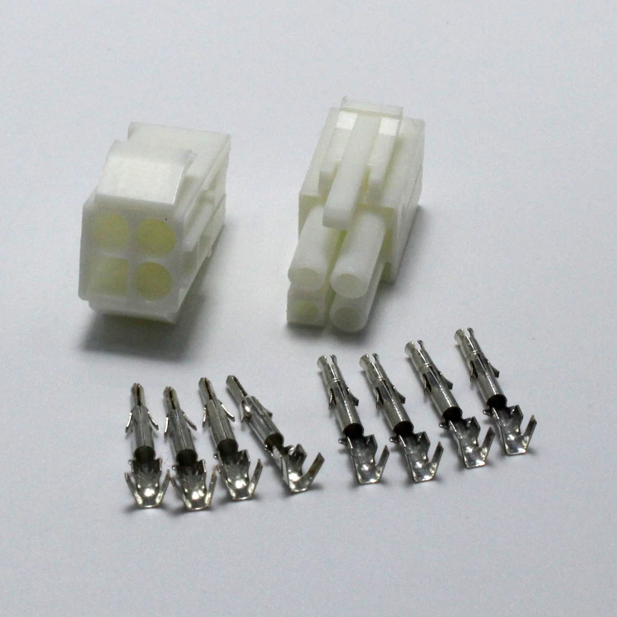 

5sets EL-4P Electronic Connector 4.5mm Pitch EL-4.5 4P Multipole Connectors Male Female Plug Socket + terminals