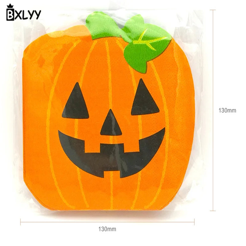 Лидер продаж 2019 милая одноразовая салфетка BXLYY в виде тыквы украшение для