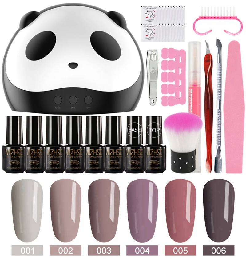 MC-C004 MIZHSE Гель-лак для ногтей Набор для акриловых ногтей Vernis Полупостоянный УФ с лампой для ногтей Набор 36 Вт УФ-светодиодный светильник для наборы для ногтей инструмент - Цвет: MC-C004