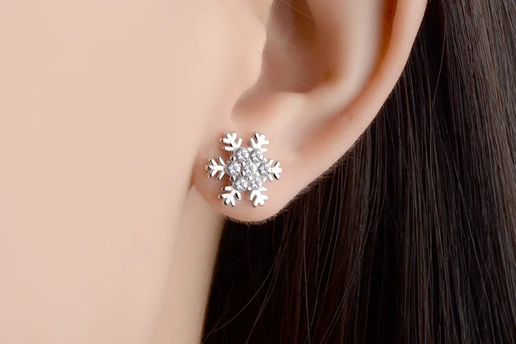 Женские серьги гвоздики из серебра 925 пробы с фианитами|earrings women|earrings fashionfashion earrings