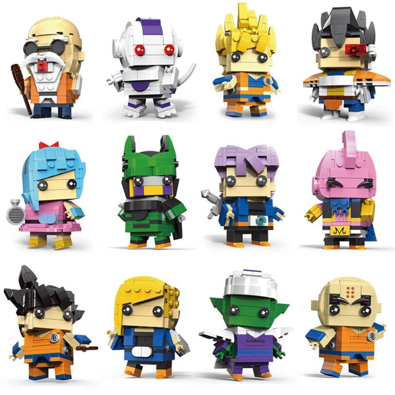 Милый Жемчуг дракона куклы Q кирпичи игрушки SAIYAN мультфильм строительный блок