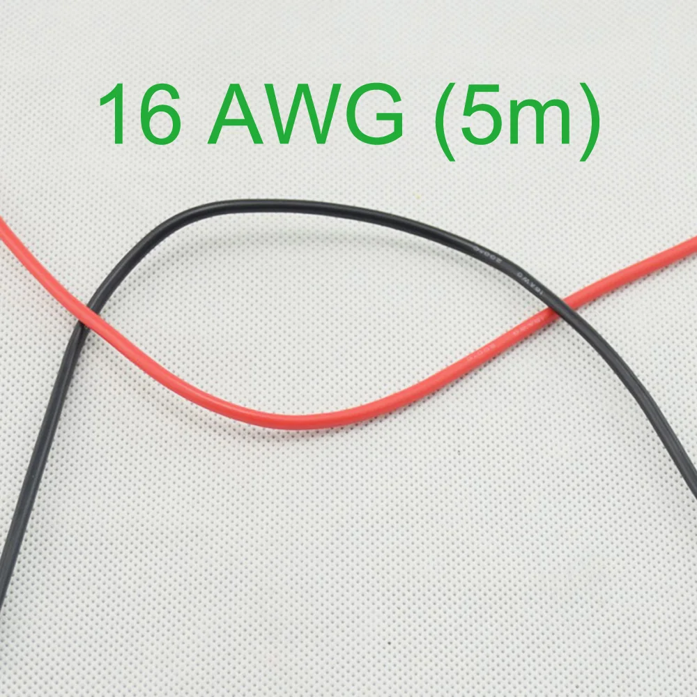 Силиконовый провод калибра 16 AWG (5 м), гибкие многожильные медные ...