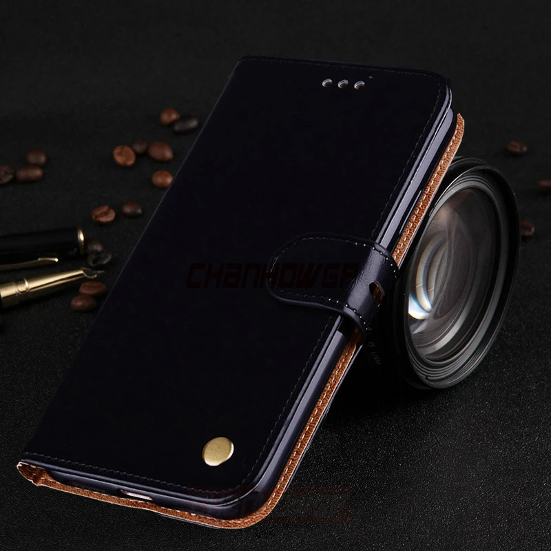 Черный Кожаный флип-чехол для samsung Galaxy S10 S10e S9 S8 плюс A10S A20S A20E A70 A50 A40 A30 A20 A10 A9 A8 A7 A6 J8 J6 J4 Plus - Цвет: Черный