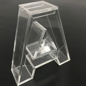 Отдельно стоящая акриловая Заполняемая буква английского алфавита маленькая Коллекционная Подарочная коробка украшение свадебного стола для вечеринки