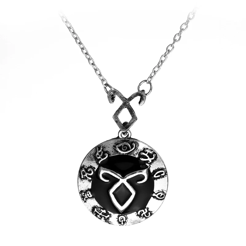 The Mortal Instruments City of ожерелье из костей vintage Angelic Power Runes Shadowhunters necklace men and women Gift