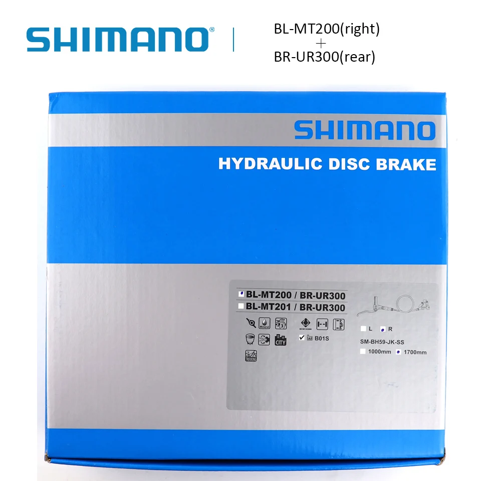 SHIMANO BL-MT200 тормозной рычаг + BR-UR300 Гидравлический дисковый тормоз с B01S полимерная