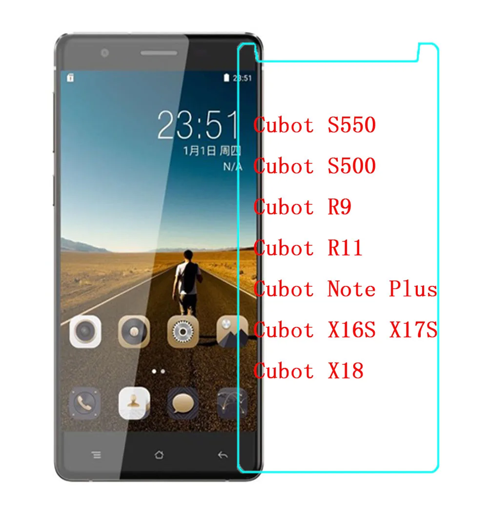 Защитное стекло для Cubot S550 / S500 R11 R9 Note Plus X16S X17S X18|Защитные стёкла и плёнки