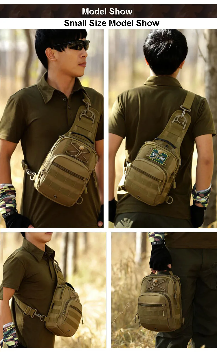Тактическая Сумка Molle для рыбалки, походные рюкзаки, охотничьи сумки, спортивный нагрудный рюкзак на плечо, военный армейский рюкзак Mochila Tas XA598WA