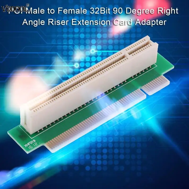 PCI Male to Female 32 бит 90 градусов правый угловой переходник удлинительная карта