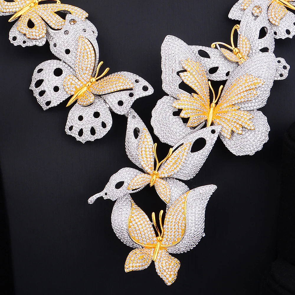 GODKI Роскошные Lariat бабочка африканские кубические циркониевые фианиты