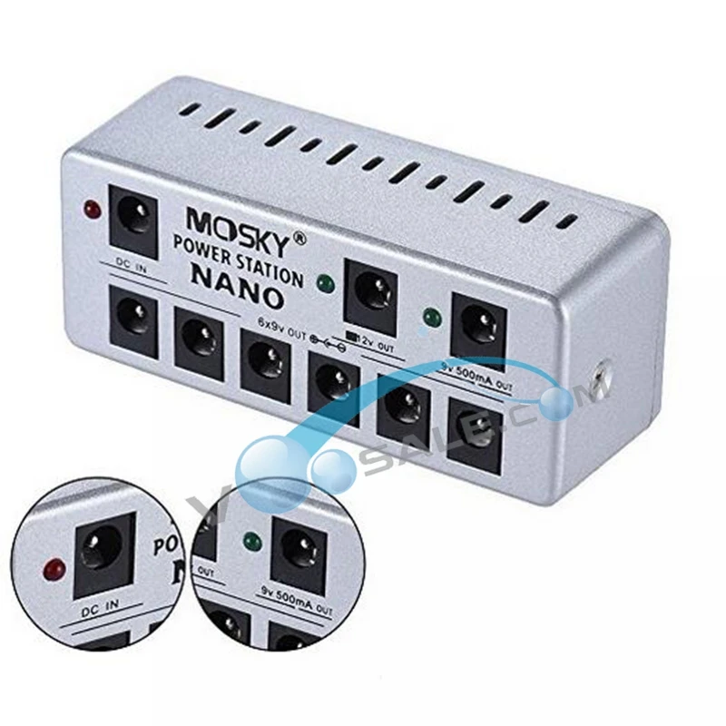 Электростанция Mosky NANO мини-блок питания для гитары 12 В/9 В с поддержкой педалей