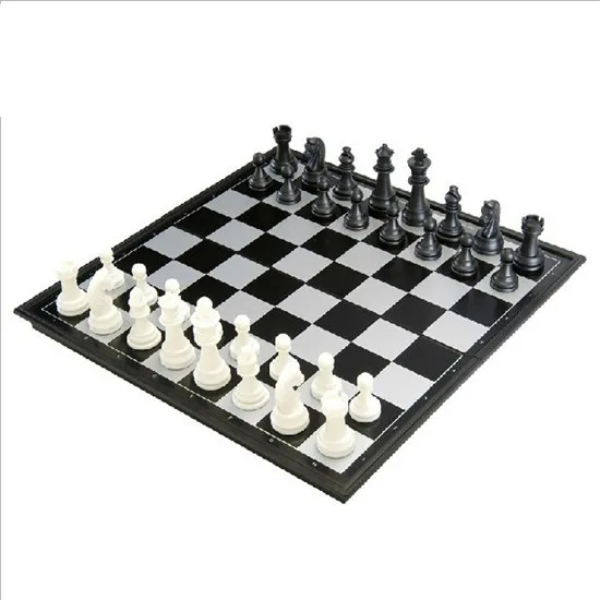 Новый портативный складной Шахматный набор 32 см с шахматной доской шахматная