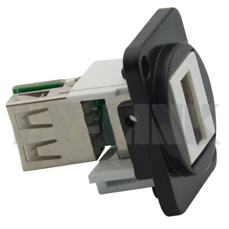 Металлический разъем гнездо USB типа D с печатной платой|usb type|usb stylesusb female |