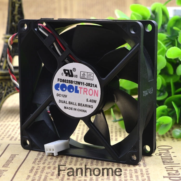 Для TRON FD8025B12W11 3R21A 8025 мм 8 см 12 В 5 4 Вт серверный вентилятор|Кулеры и системы