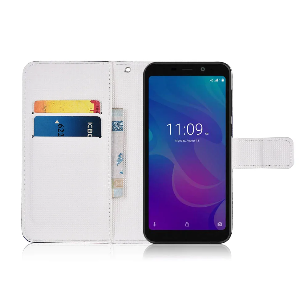 Бумажник с изображением персонажей из мультфильма чехол для Meizu C9 из искусственной кожи милые единорог с рисунками кошки и бабочки, киккстанд защитой отточить мешок