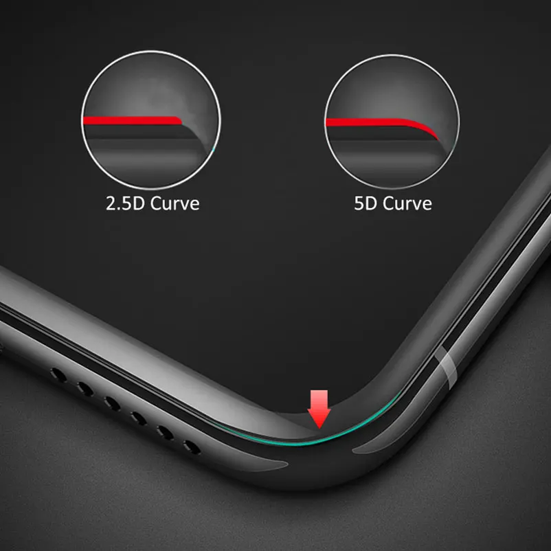 Закаленное стекло с закругленными краями для Oneplus 6 5 5T 1 + Plus 5t Защитная пленка