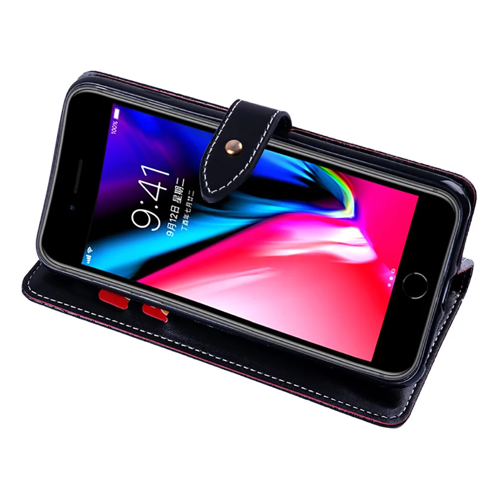 Роскошный кошелек из искусственной кожи чехлы для телефонов BQ Aquaris V/VS чехол