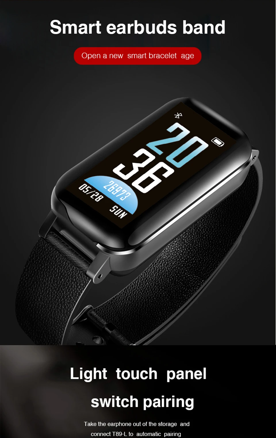 Фитнес-браслет с Bluetooth 5,0 беспроводная гарнитура talk band для huawei samsung xiaomi Phone для мужчин и женщин смарт-браслет PK B5
