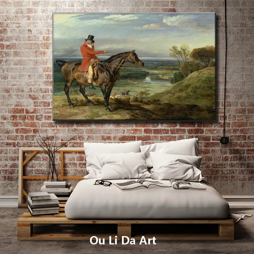 

classical court figure earl horse wild scenery oil painting canvas printing printed on canvas home wall art decoration picture