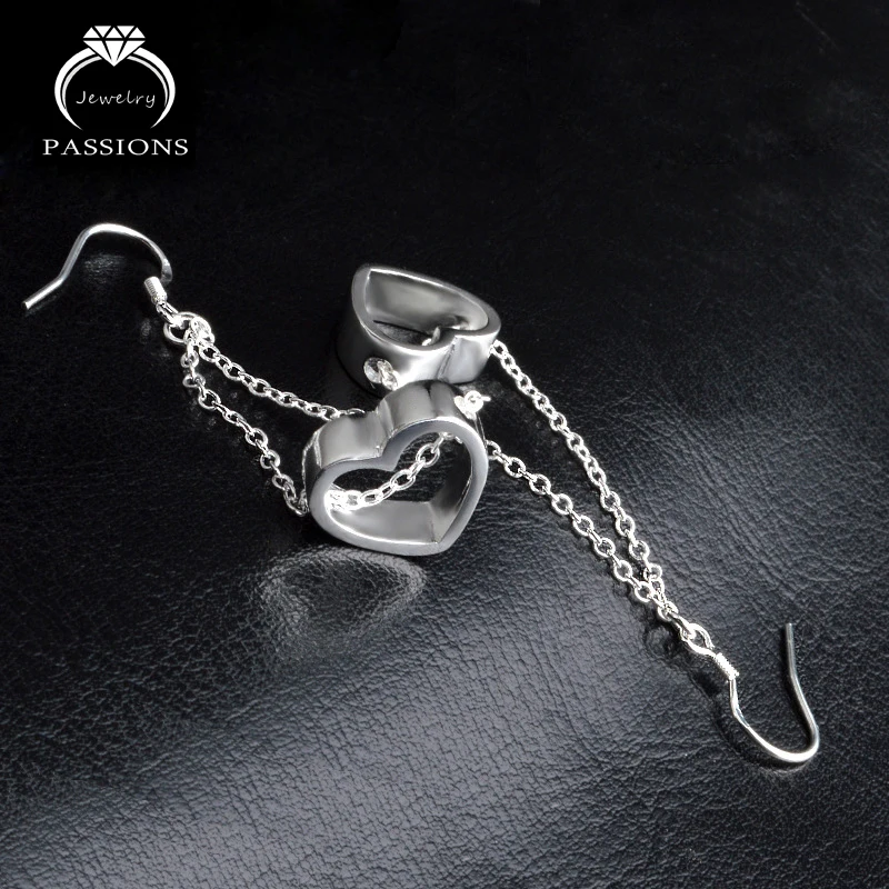 Женские серьги с подвеской в виде сердца Длинные Винтажные серьги-подвески из