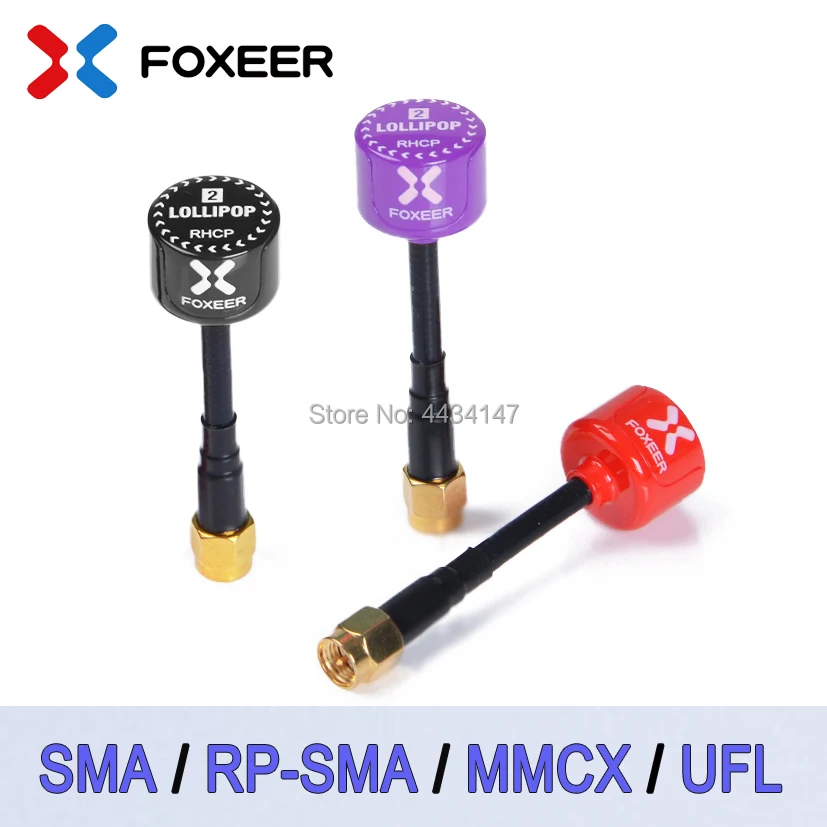 2 шт Foxeer Lollipop V2 5 8G антенна RHCP SMA RPSMA UFL прямая/angel MMCX MINI FPV Антенна для гоночного дрона