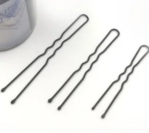 Черные металлические шпильки для укладки волос тонкие u-образные заколки набор