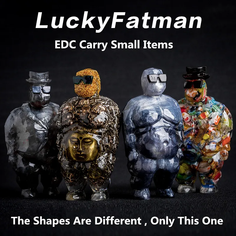 7 стилей LUCKYFATMAN Счастливый маленький толстый доллар кукла снаряжение EDC маленькие