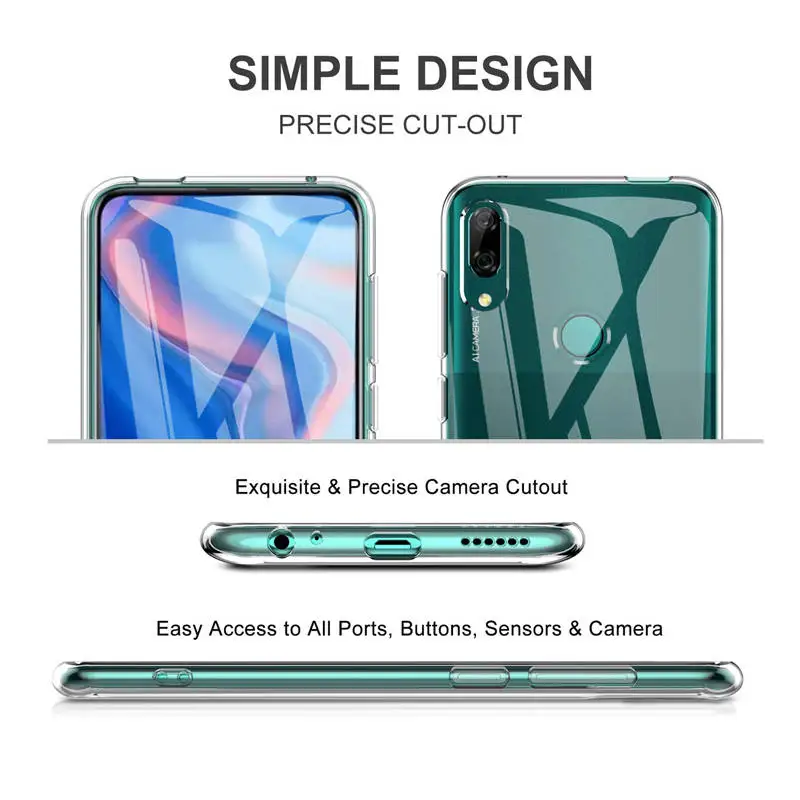 Чехол для Huawei P Smart Z мягкий прозрачный силиконовый чехол из ТПУ телефона 6 59 SmartZ