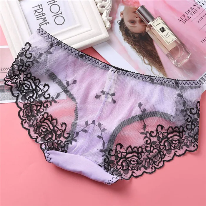 WP174 purple Боксеры-женское нижнее белье, женские трусики, сексуальное кружевное нижнее белье, трусы-шорты Calcinha, нижнее белье, трусы больших размеров - Цвет: WP174 purple