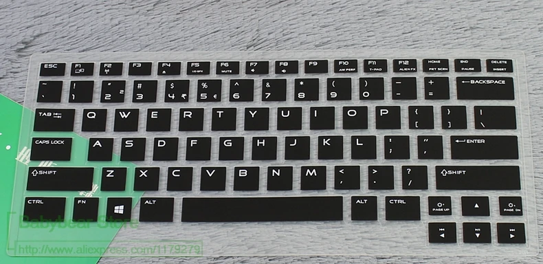 14 дюймов Силиконовая Защитная пленка для клавиатуры Dell Alienware M14X R3 M14x-R3 |