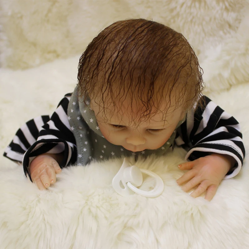 Nicery 20 дюймов 50 см кукла Bebe Reborn мягкая силиконовая игрушка для мальчиков и девочек