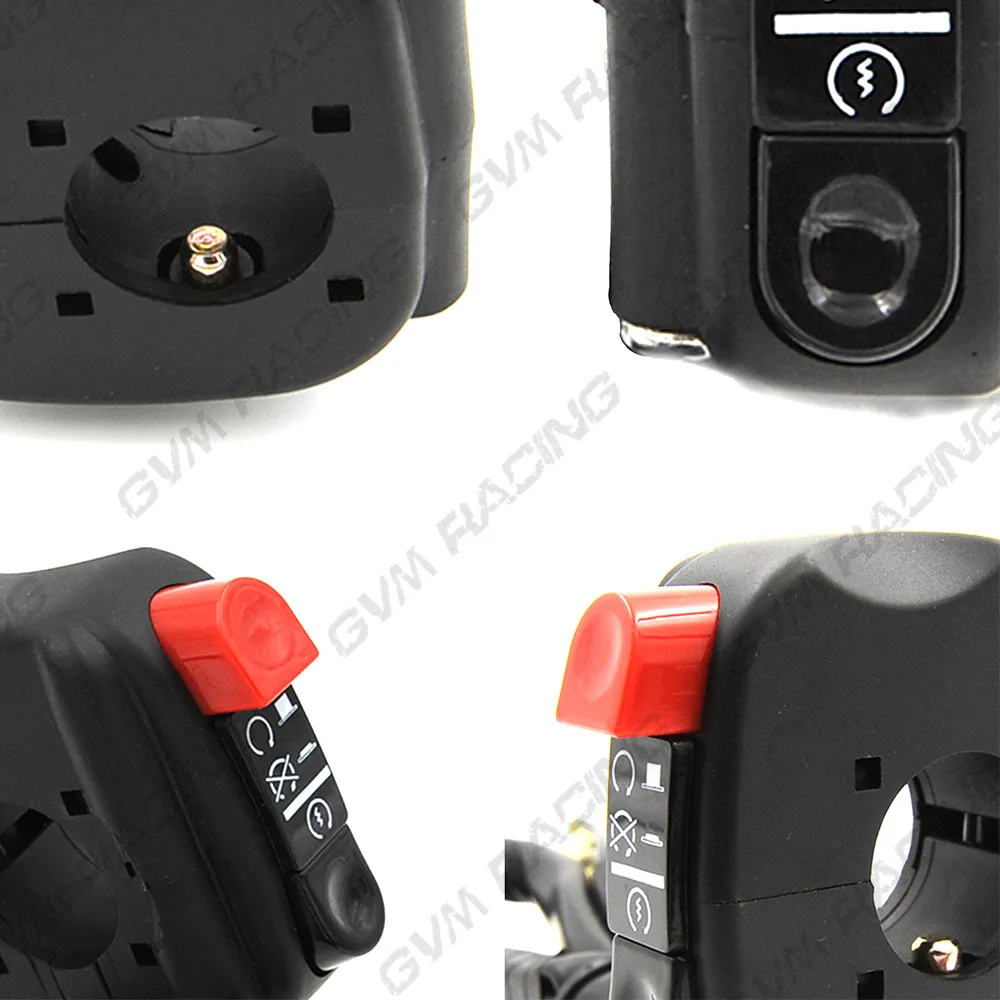 Противотуманная фара + аварийный свет переключатель питания мотоцикла 12 В