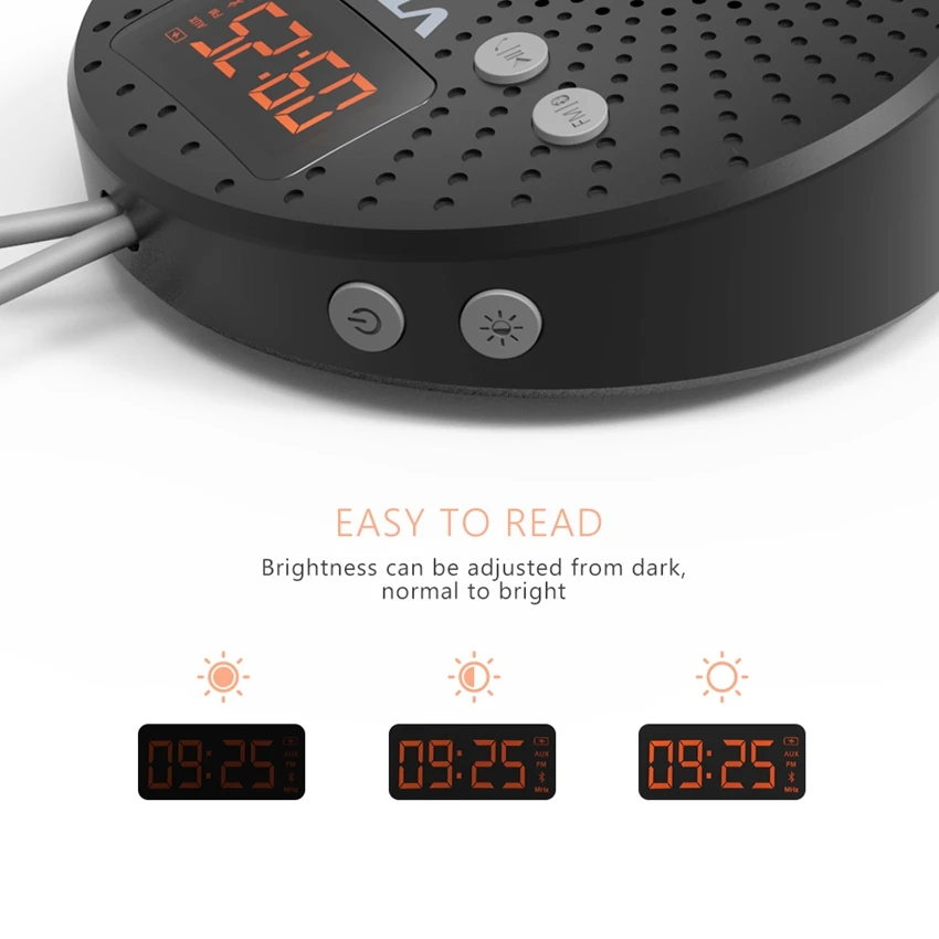 VTIN 5 Вт Bluetooth динамик IPX5 Водонепроницаемый Открытый громкой связи спикер с FM радио