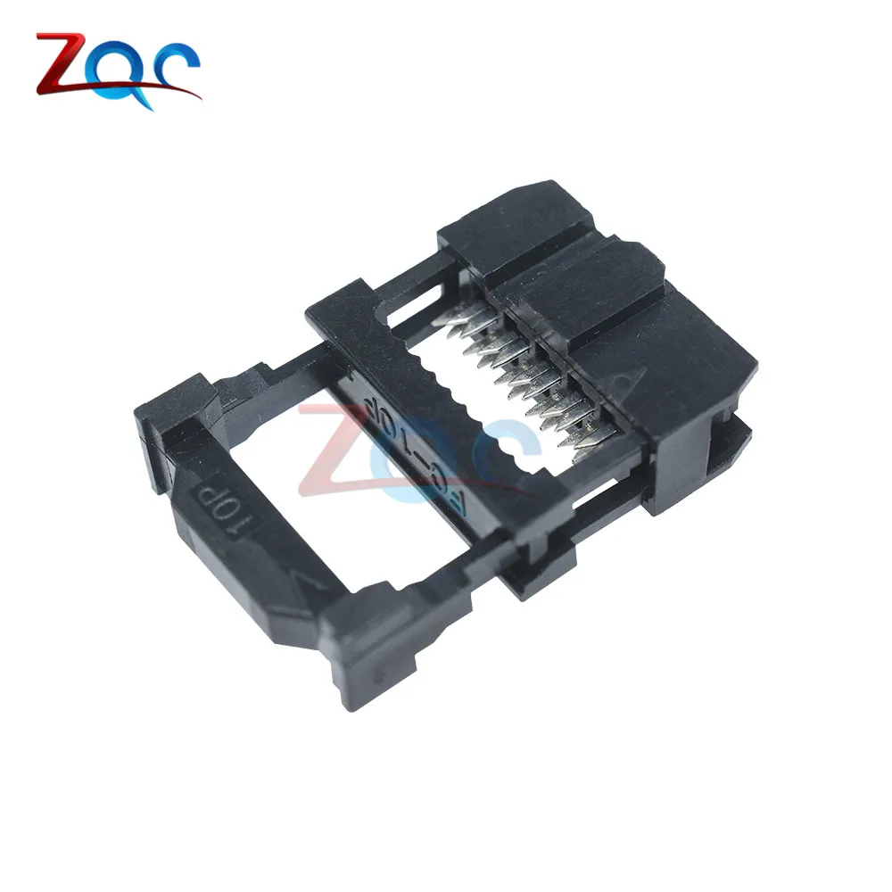 10 шт. 2,54 мм Шаг 2x5 Pin 10 Pin IDC гнездовой разъем FC-10