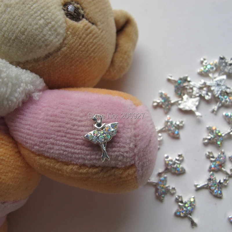 10 шт. металлические подвески в виде танцующей девушки|charms nail art|nail artcharms |