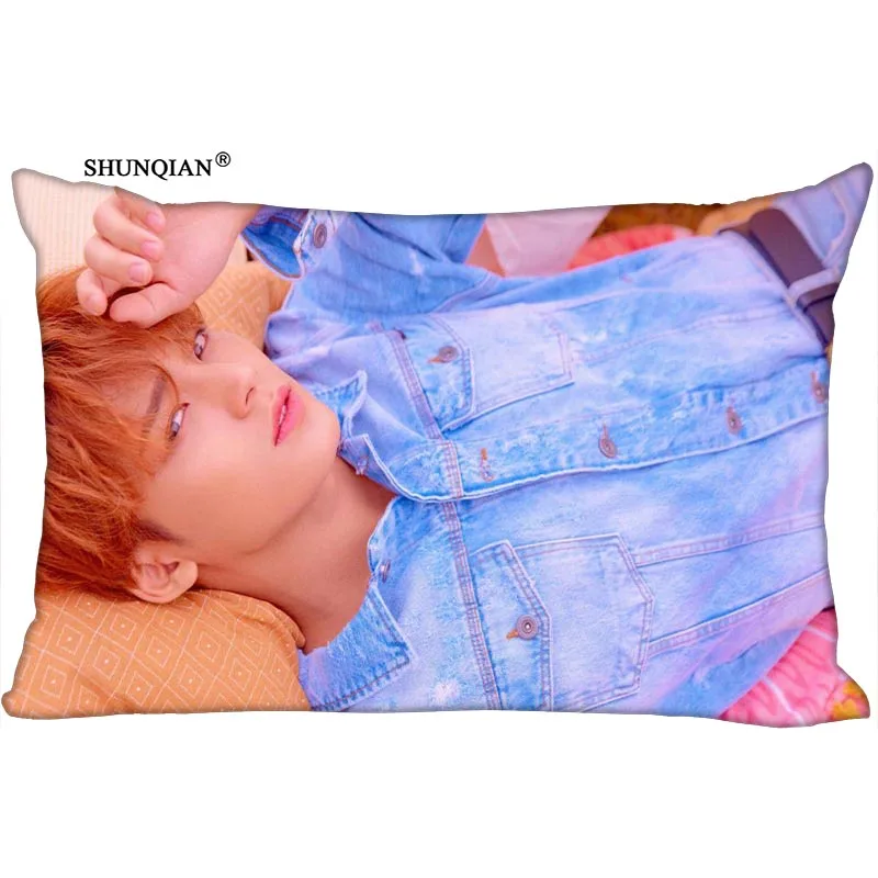 

KPOP Seventeen printed rectangular pillowcase Fashion Decorative two sided printing satin pillow cover Custom your image gift