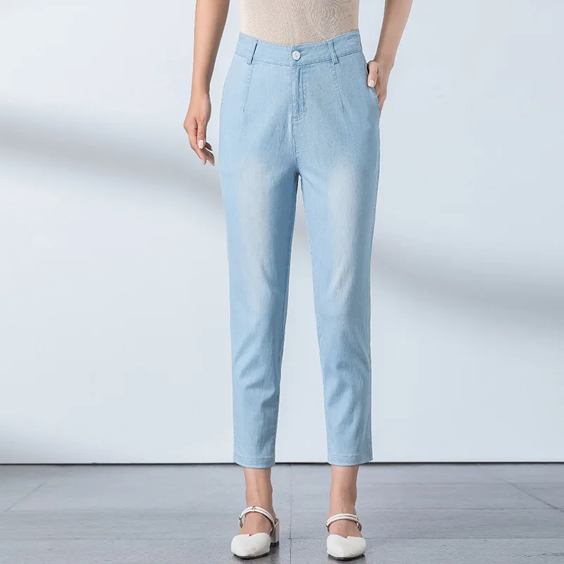 

2021 Summer new arrival jeans women's thin ankle-length harem casual jeans summer 19198