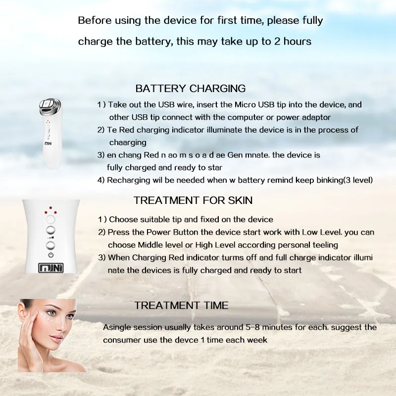 Лучший уход за кожей, мини Hifu Spa beauty machin V, высокоинтенсивный фокусированный лифтинг для лица, RF светодиодный, против морщин