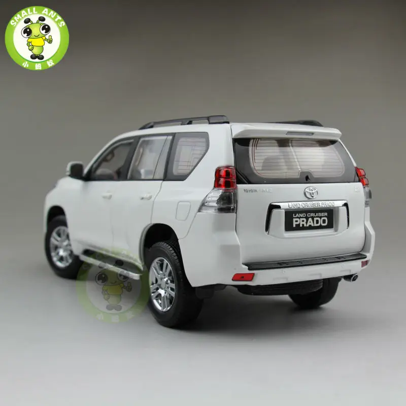 1/18 Land Cruiser Prado литая под давлением модель автомобиля SUV игрушки для подарков коллекция хобби белый без рисунка