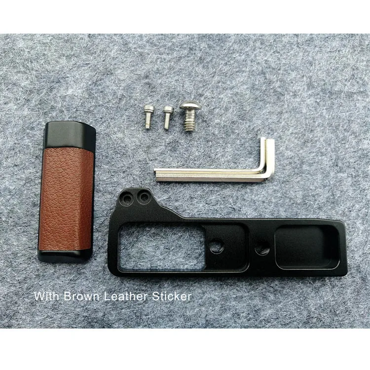 Алюминиевая рукоятка быстросъемный l-образный кронштейн для RICOH GR 3 GR III GR3 с кожаной наклейкой