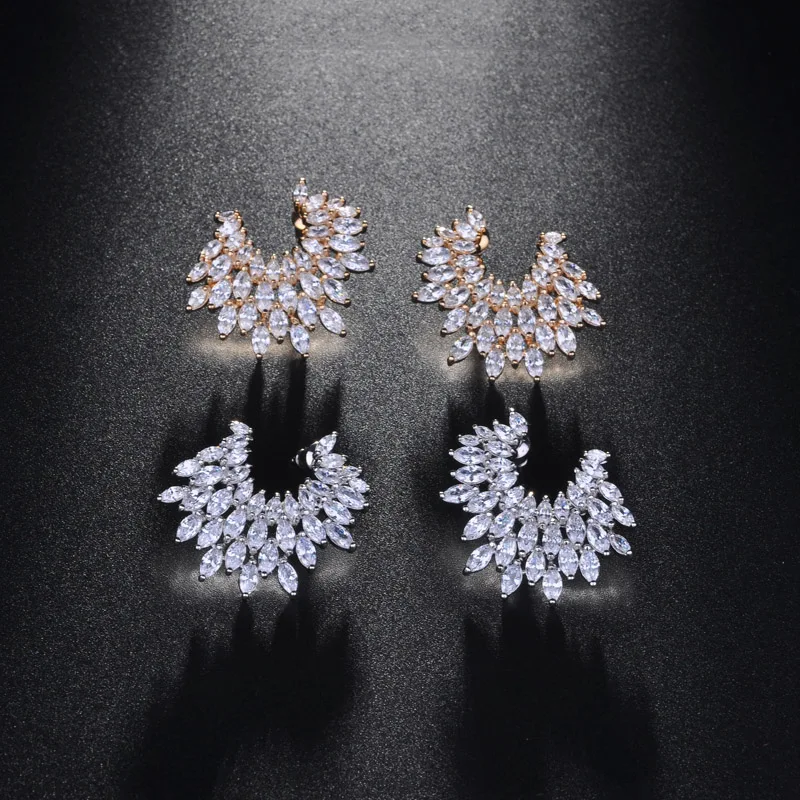 Серьги-гвоздики Be 8 Luxury Water Drop Design AAA+ с кубическим цирконием Pave для женщин ювелирных изделий Boucle Doreille Gift E756 on.