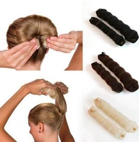 by dhl or ems 200sets 2pcsset magic twist hair sponge hair styling donut bun maker magic former ring shaper hair braiding tools