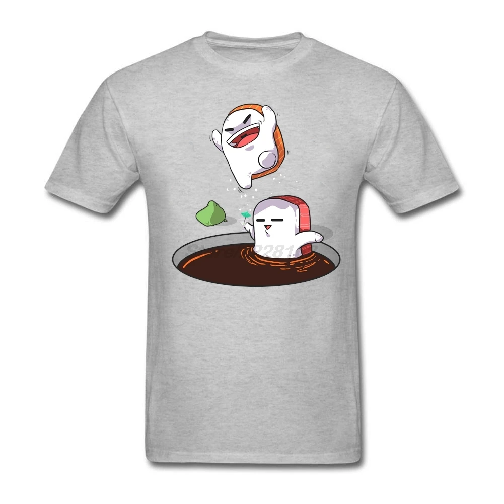 Роскошные футболки мужские черные Camisetas Art Sushi Cannonball Harajuku размера плюс футболка