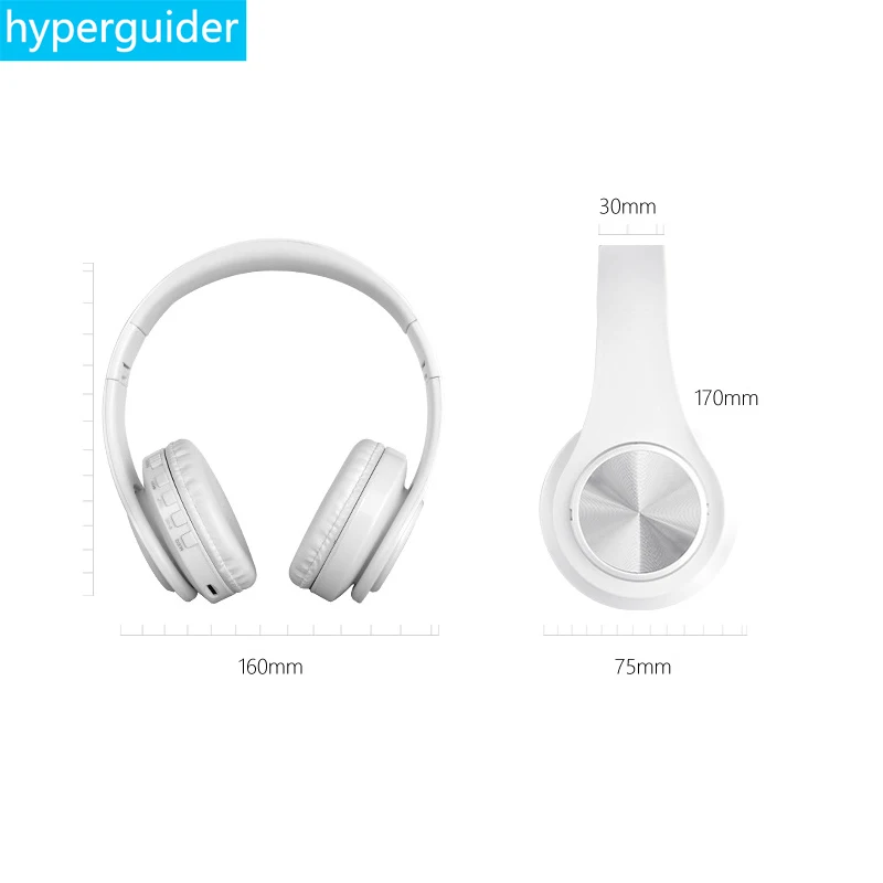 Беспроводные наушники hyperguide с поддержкой Bluetooth 4 1 повязка на голову поддержка